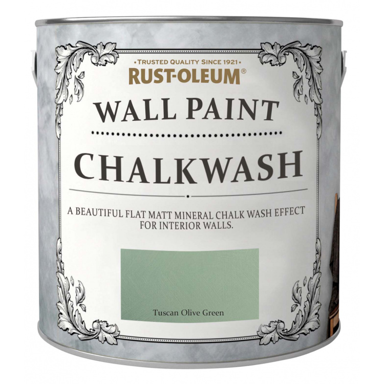 Rust-Oleum vægmaling 2,5ltr Olive Green Chalk Wash